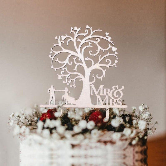 1 Pcs Hollow Wedding | Shower Cake Topper
