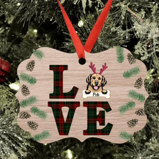 Personalized Xmas Pet Ornament | Wood