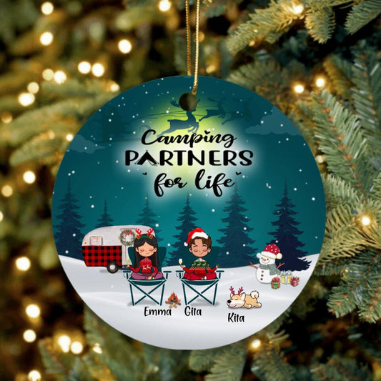 Personalized Couple Camping Ornament