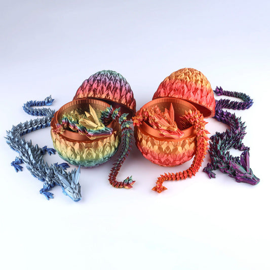 3D Printed Crystal Dragon Fidget Toy