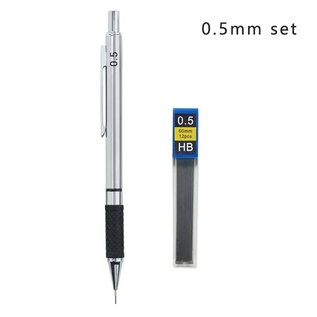 Metal Mechanical Pencil Set With Pencil Grip