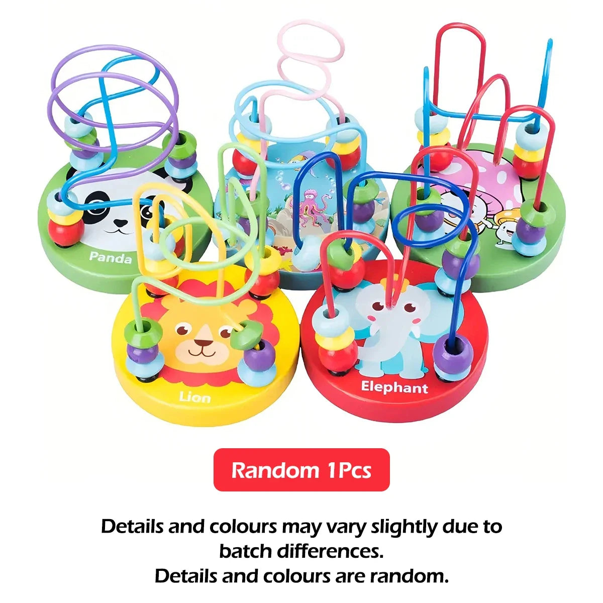 Wooden Roller Coaster Toy | Colorful Maze For Kids