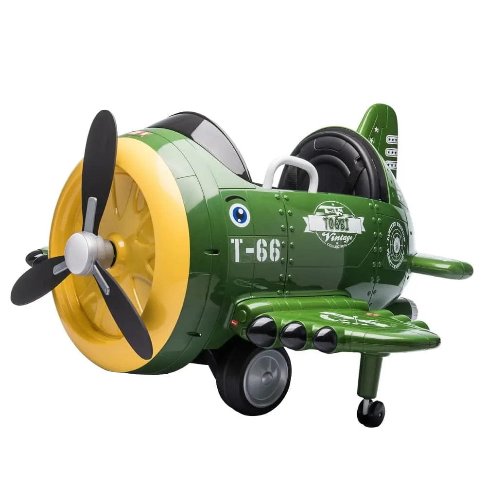 TOBBI 12V Electric Kids | Ride-On Toy Airplane