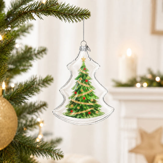 Christmas Tree Glass Ornament