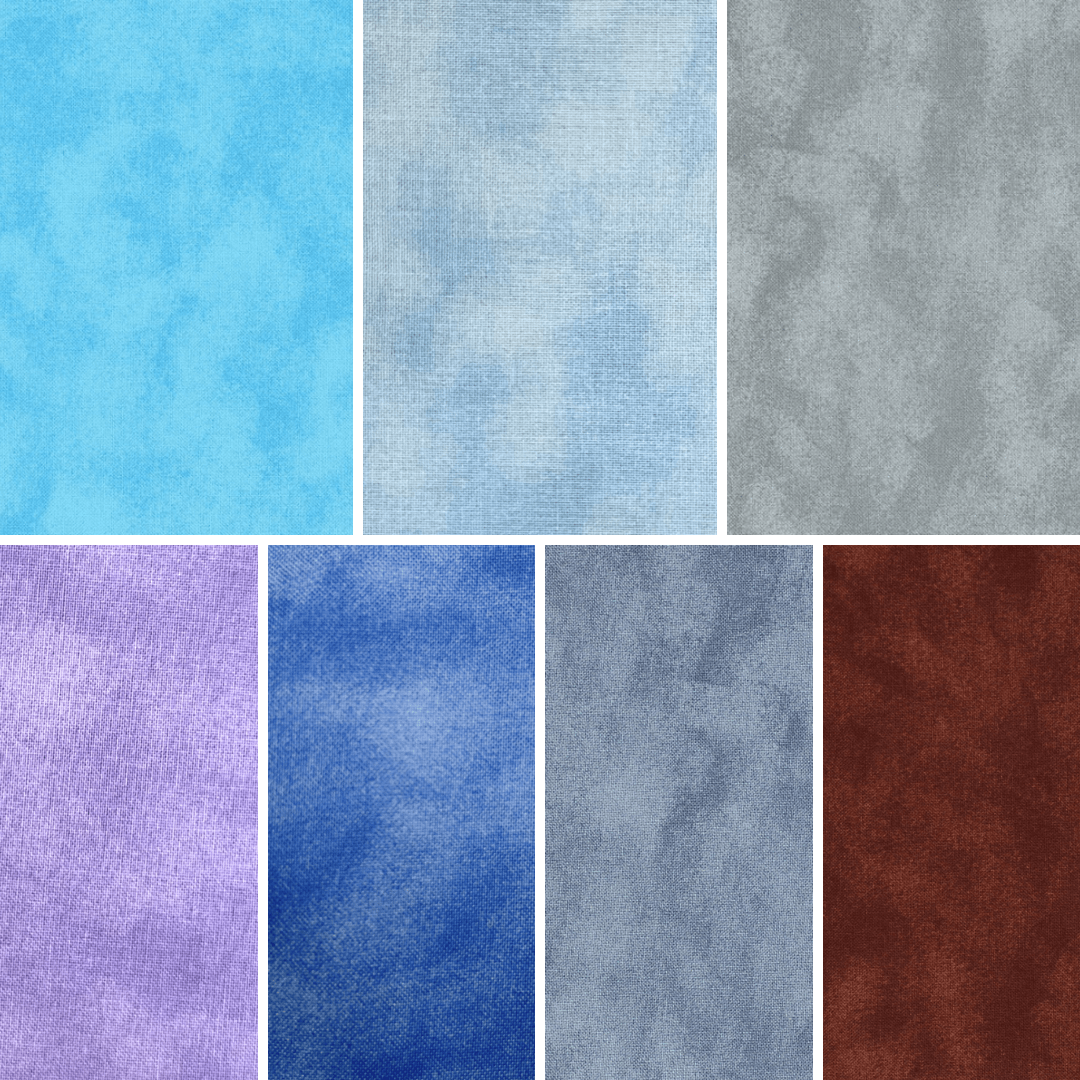 Color Waves Morning Mist 5"x5" Charm Pack - 42 Squares