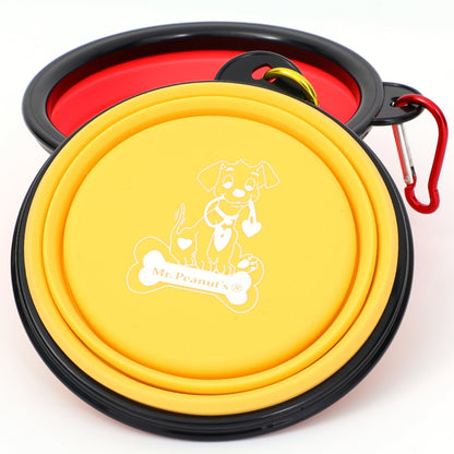 Mr. Peanut's Collapsible Silicone | For Pet Travel - 12oz