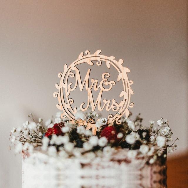 1 Pcs Hollow Wedding | Shower Cake Topper