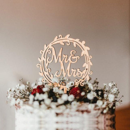 1 Pcs Hollow Wedding | Shower Cake Topper