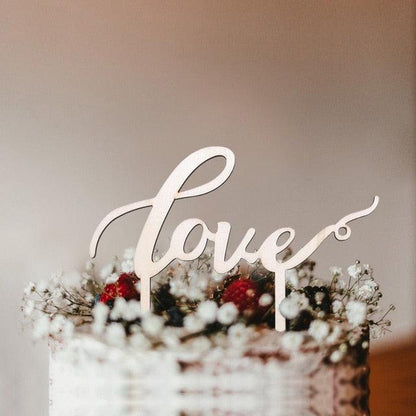 1 Pcs Hollow Wedding | Shower Cake Topper