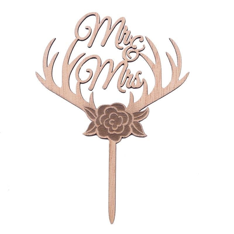 1 Pcs Hollow Wedding | Shower Cake Topper