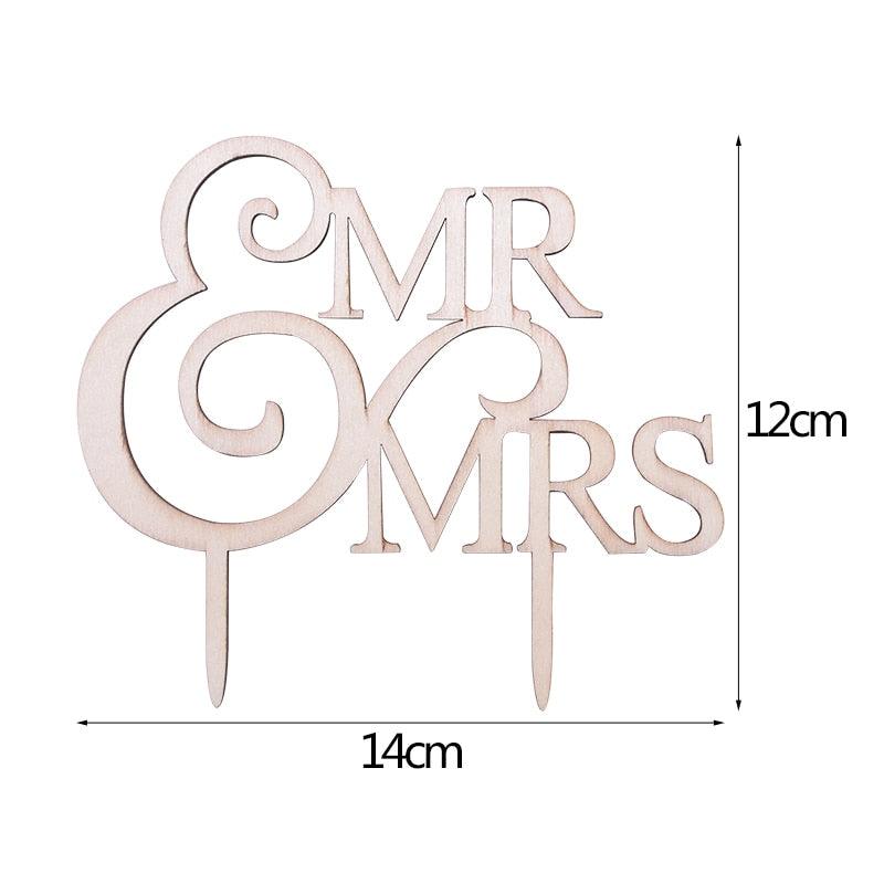 1 Pcs Hollow Wedding | Shower Cake Topper