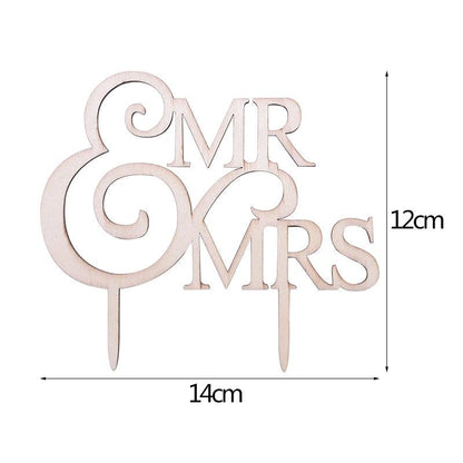 1 Pcs Hollow Wedding | Shower Cake Topper