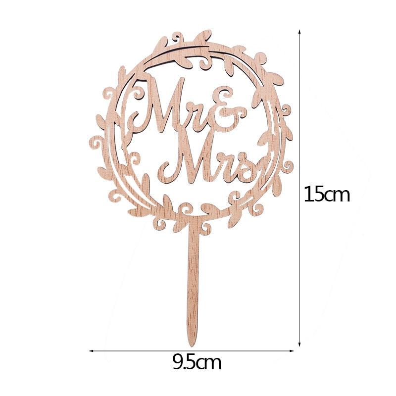 1 Pcs Hollow Wedding | Shower Cake Topper
