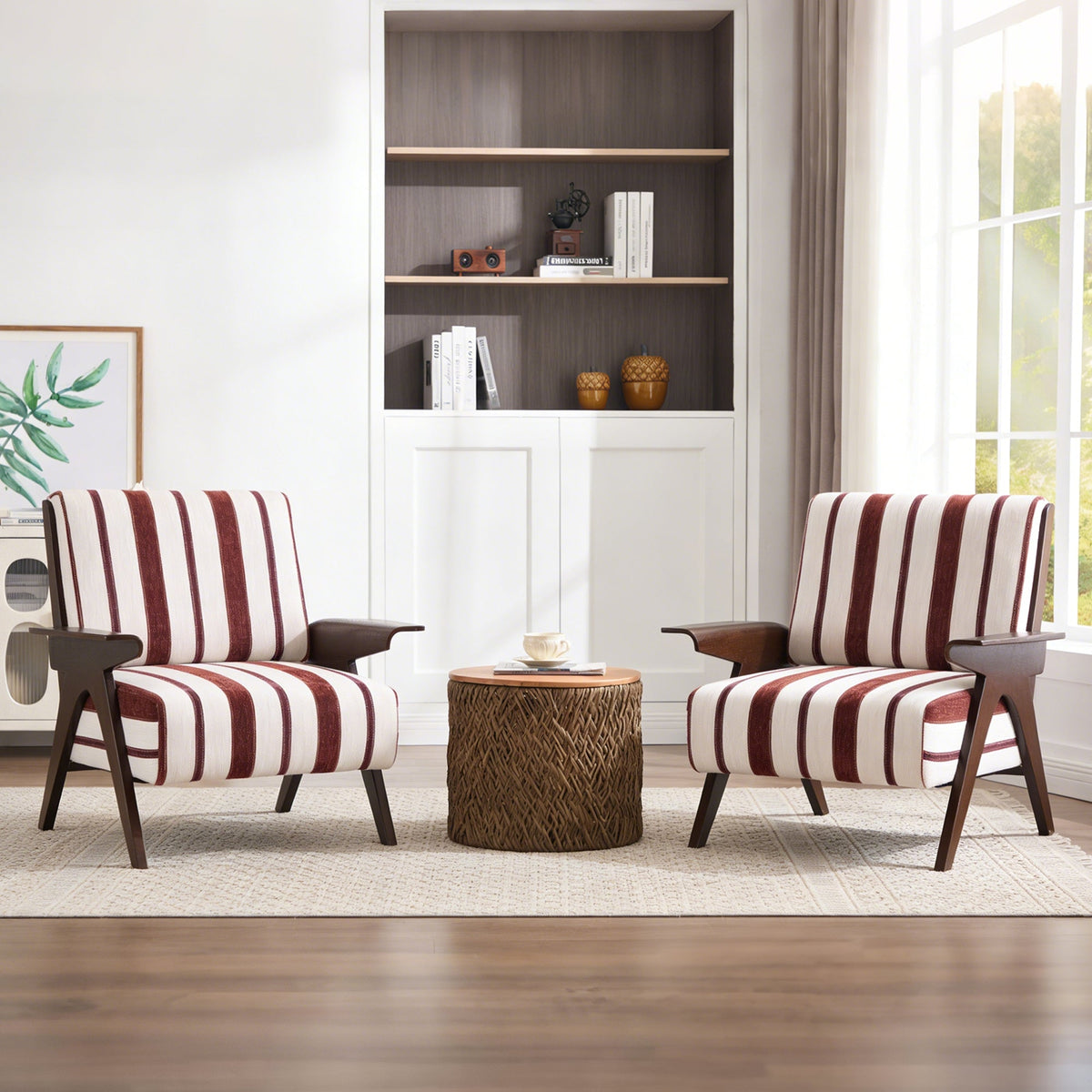 Modern Armchair With Widened Armrests