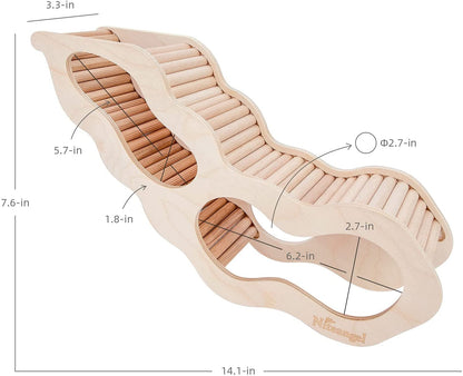 Hamster House Wooden Hut | Gerbil Mouse Tunnel