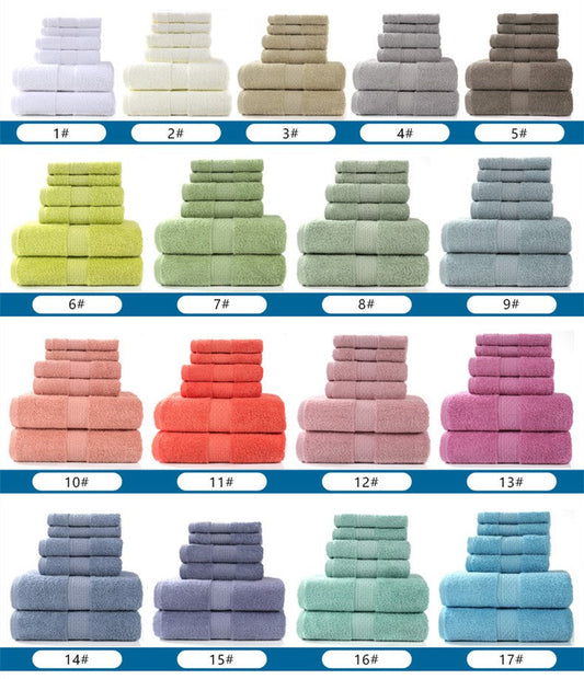Cotton Absorbent Towel | Set Of 3 Pieces & 6 Pieces