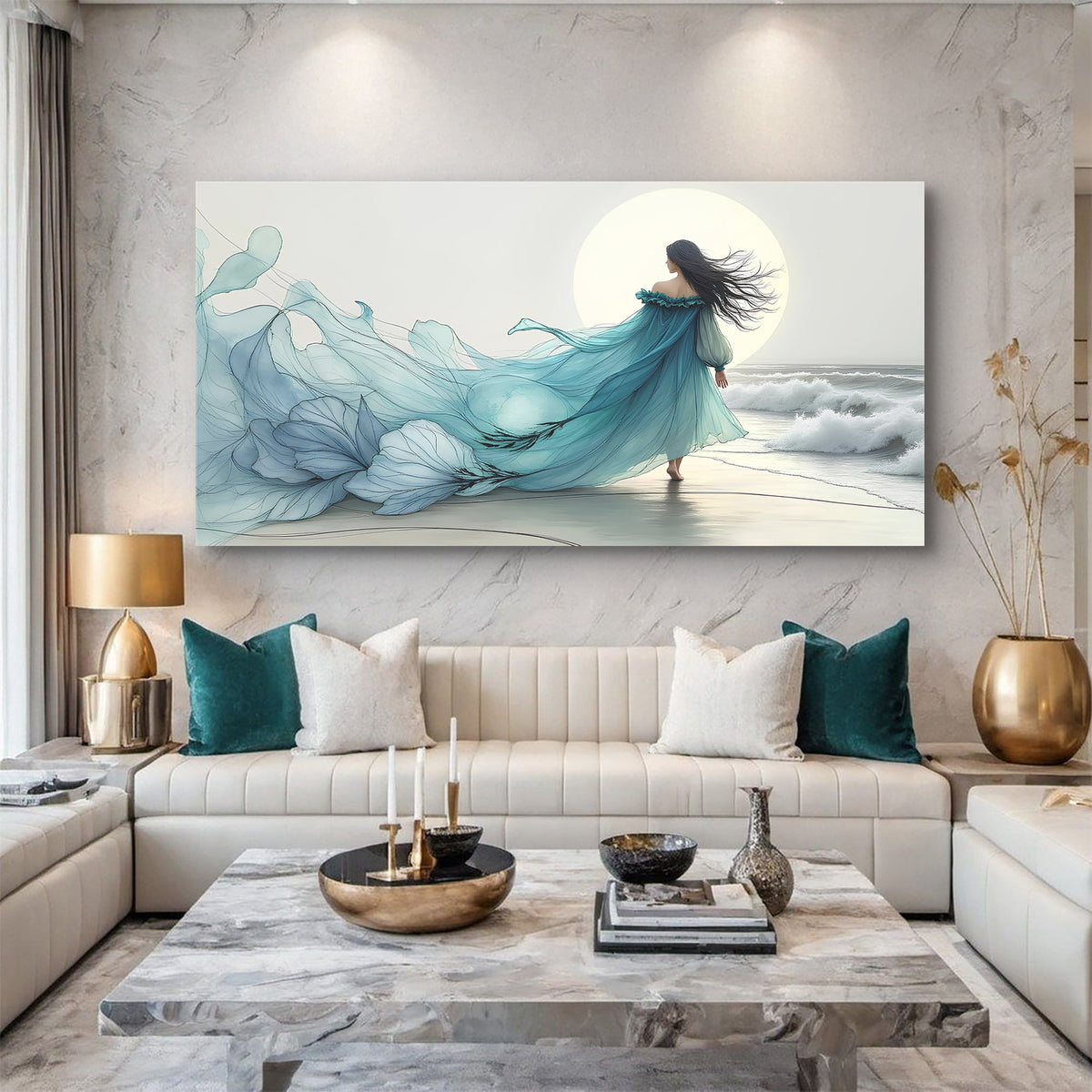 Swirling Winds by the Ocean