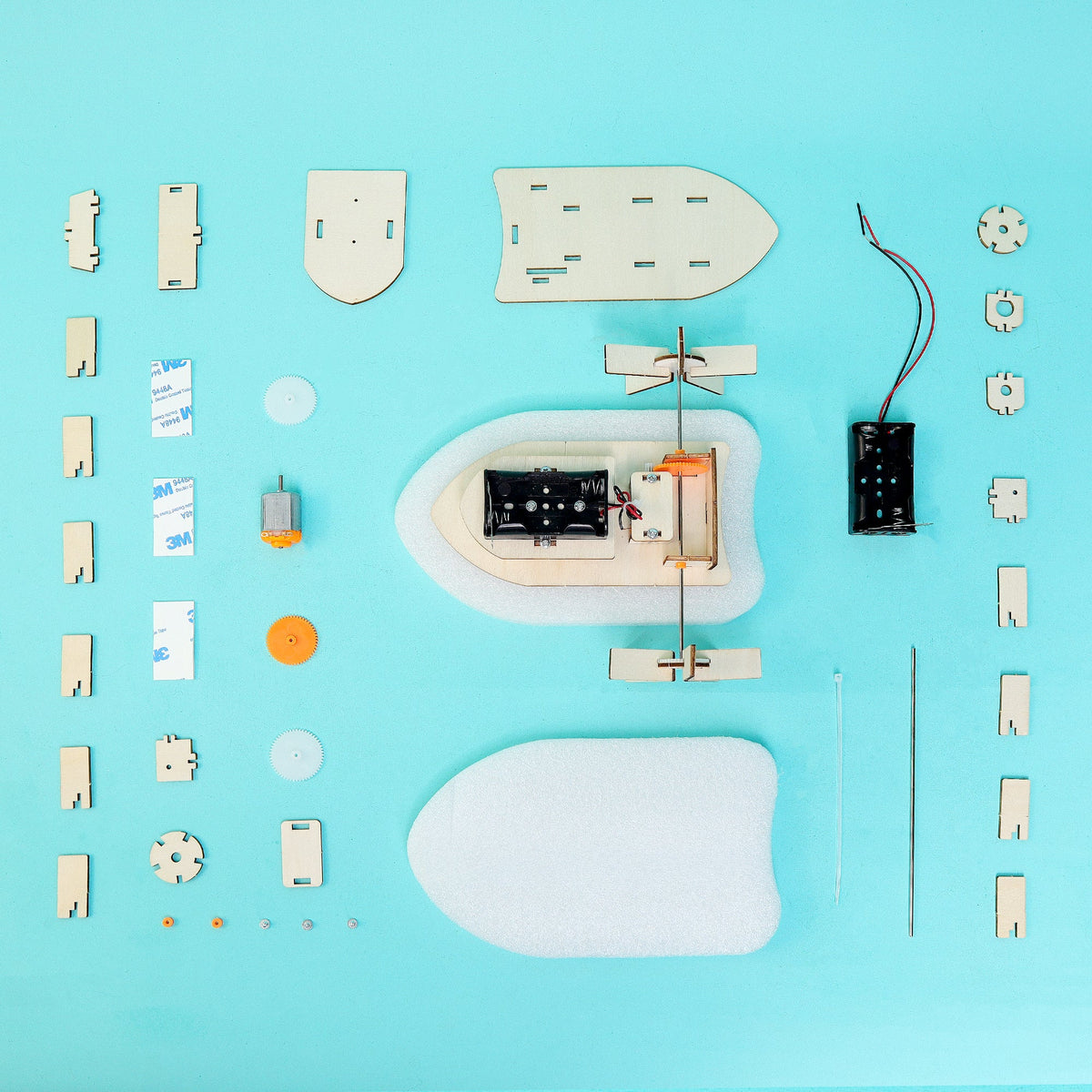 Paddlewheel Boat DIY Kit | Educational STEM Toy