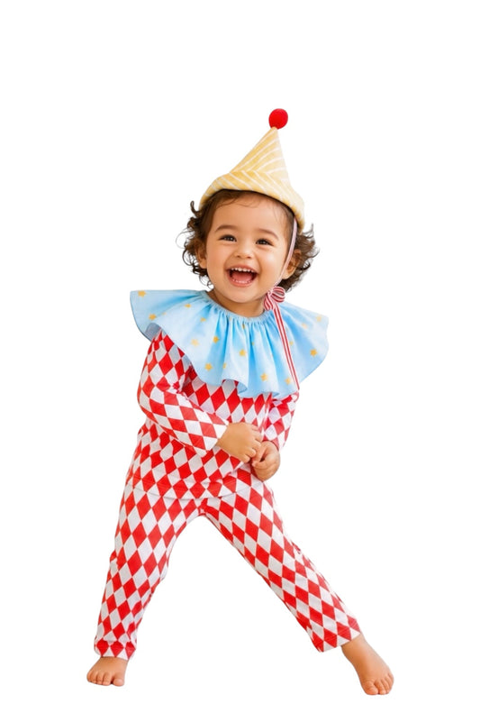 Vintage Harlequin Clown Kids | Costume