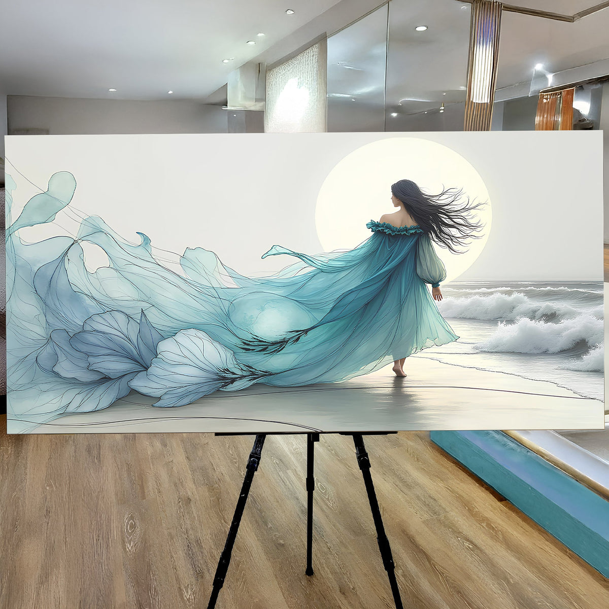Swirling Winds by the Ocean