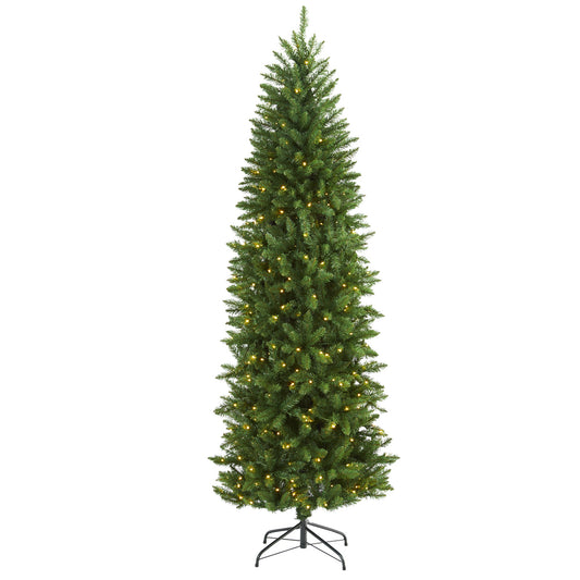 7' Slim Artificial Tree | 300 Clear LED lights