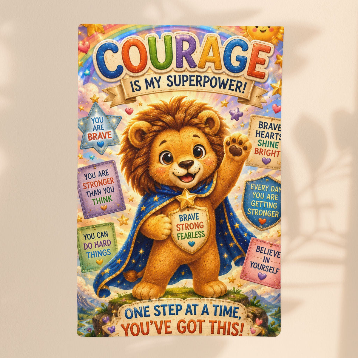 Courage Leo Lion Minky Sleeping Bag | Cozy Sleeping Bag