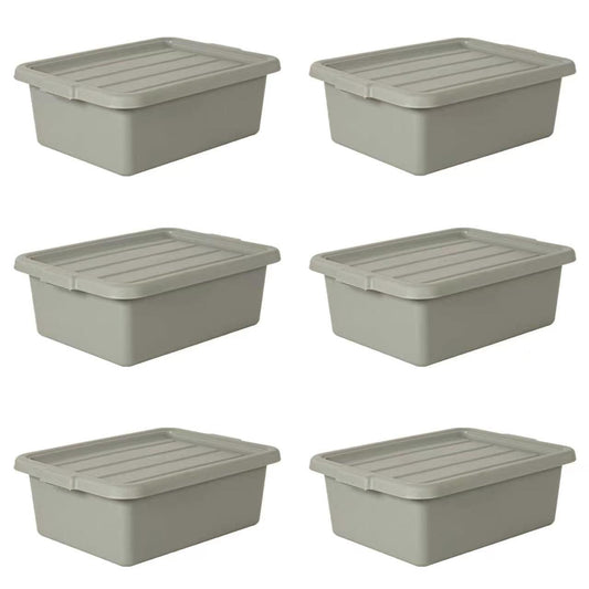 6-Pack 20" x 15" 9 Gallon Meat Tubs With Lids