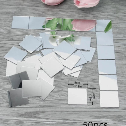50pcs Mini Squares For Glass Mosaic