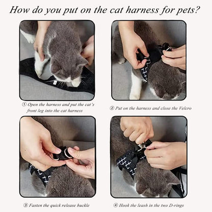 Cat Harness Leash Set | Breathable Adjustable