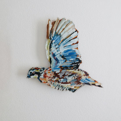 Quail Acrylic Wall Contour