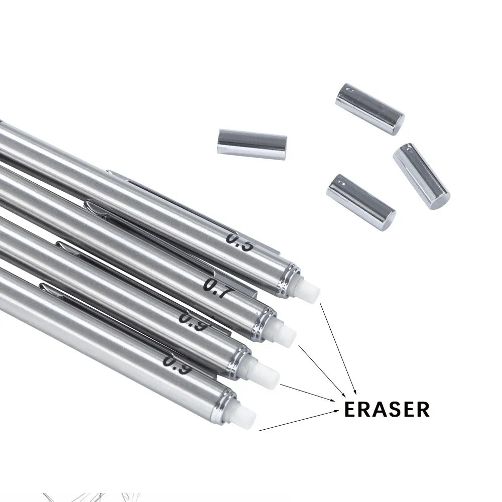 Metal Mechanical Pencil Set With Pencil Grip