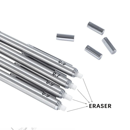 Metal Mechanical Pencil Set With Pencil Grip