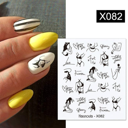 Assorted Decal Sticker's Manicuring Nail Art