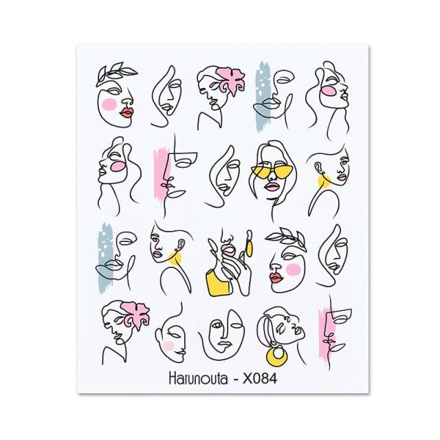 Assorted Decal Sticker's Manicuring Nail Art