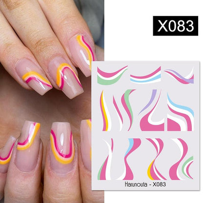 Assorted Decal Sticker's Manicuring Nail Art