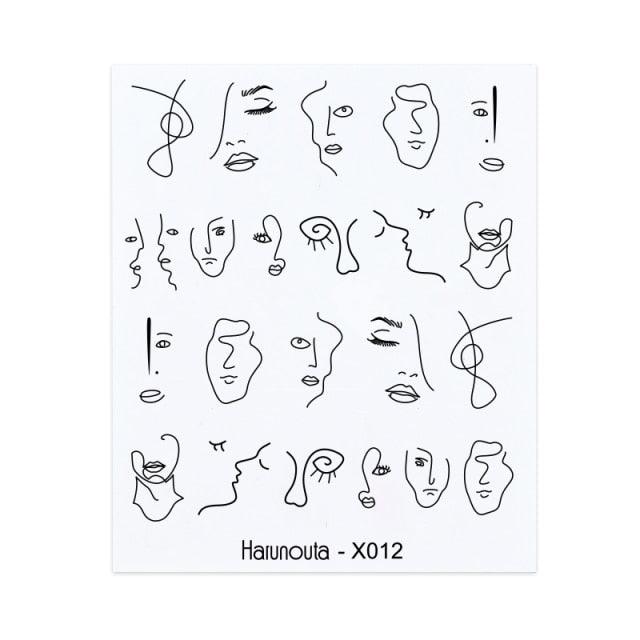 Assorted Decal Sticker's Manicuring Nail Art