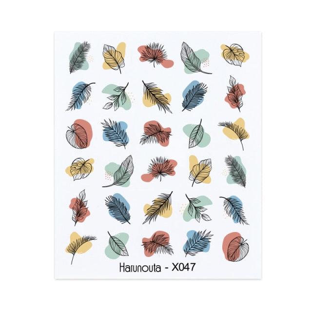 Assorted Decal Sticker's Manicuring Nail Art