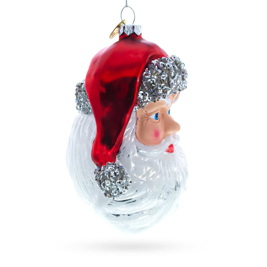 Santa Glass Ornament
