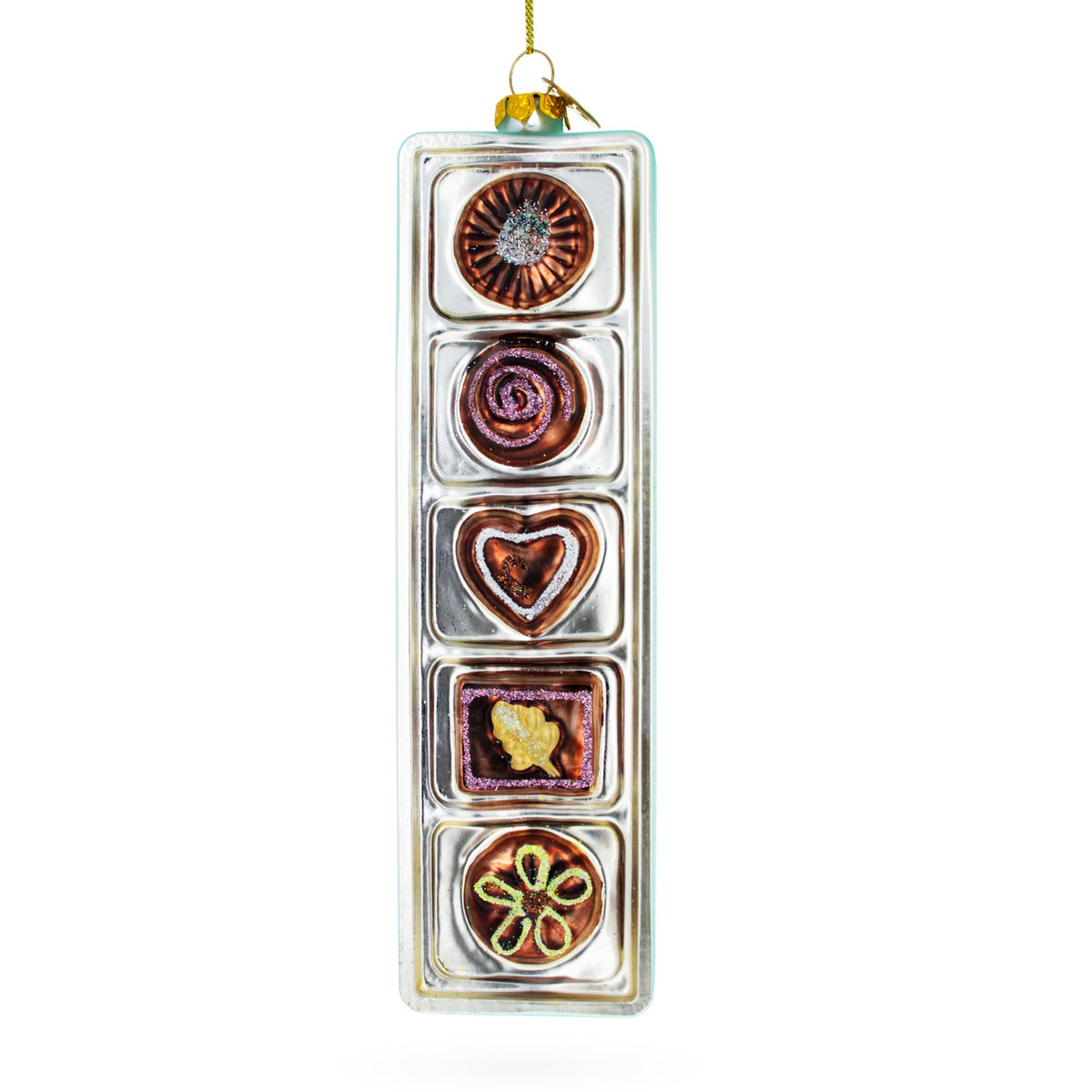 Box of Chocolates Glass Ornament