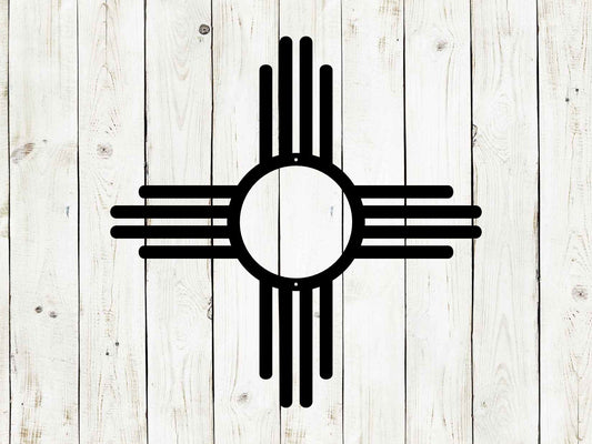 Zia Sun Metal Sign | New Mexico