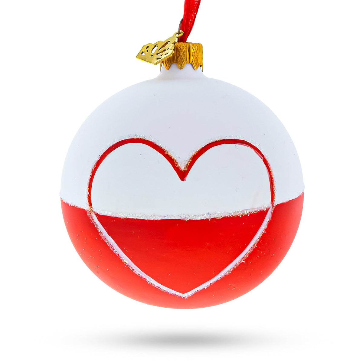Poland Coat of Arms Glass Ornament