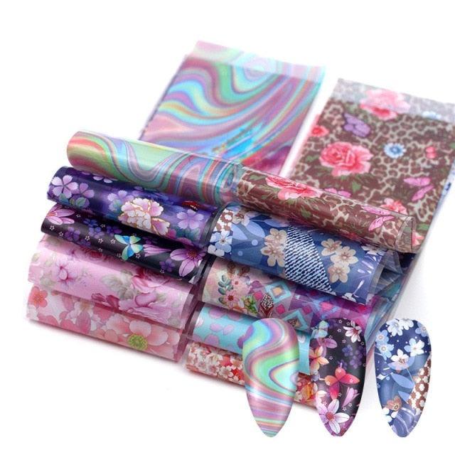 Nail Art Transfer Foil Sticker's
