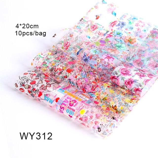 Nail Art Transfer Foil Sticker's