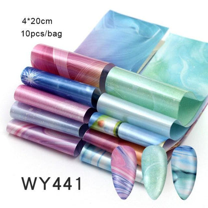 Nail Art Transfer Foil Sticker's