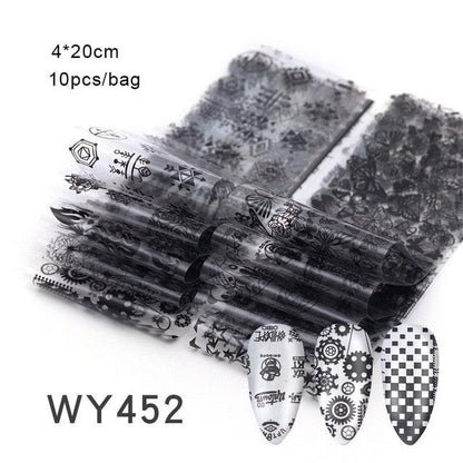 Nail Art Transfer Foil Sticker's