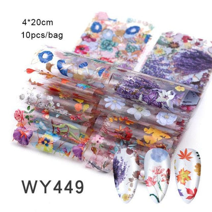 Nail Art Transfer Foil Sticker's