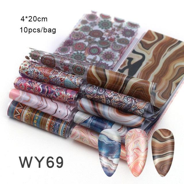 Nail Art Transfer Foil Sticker's