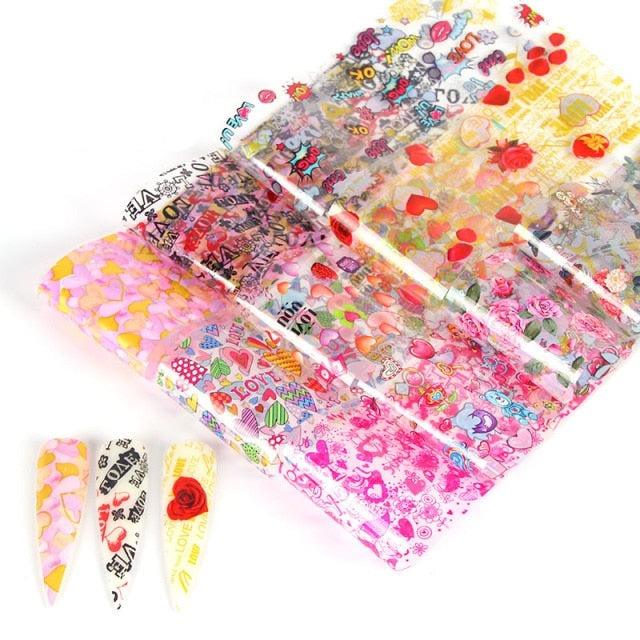 Nail Art Transfer Foil Sticker's