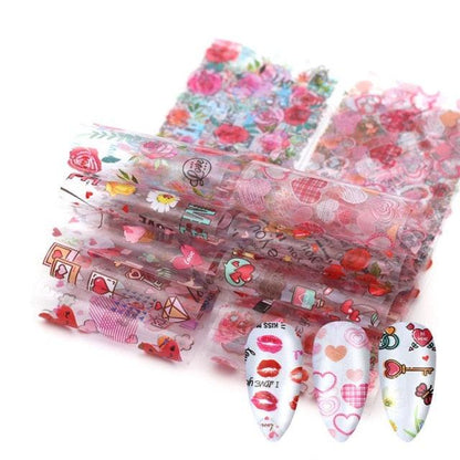 Nail Art Transfer Foil Sticker's
