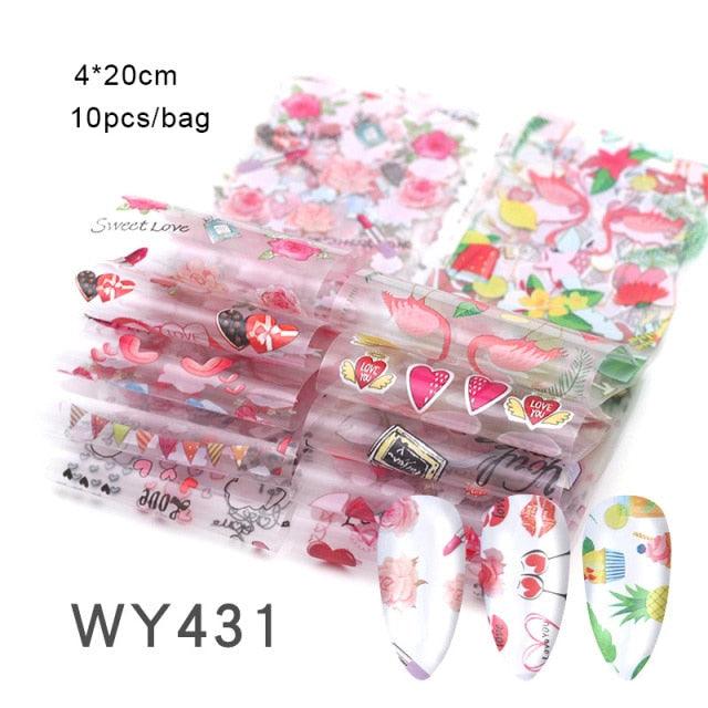 Nail Art Transfer Foil Sticker's